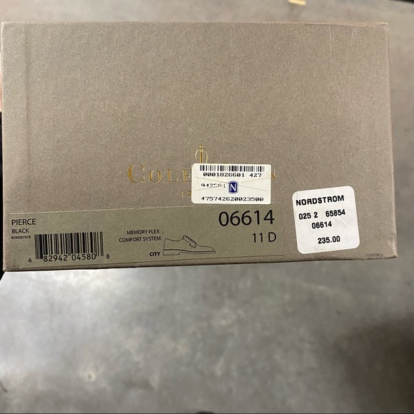 Men’s Oxford Dress Shoes Black Lace Up - Picture 5 of 8